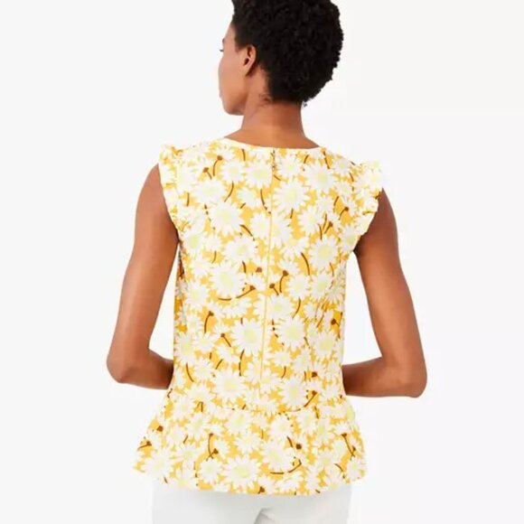 Kate spade yellow sunflower top nwt - Picture 2 of 6